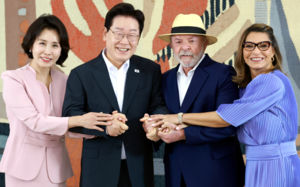 李, 룰라 주최 환영행사 참석…기업인도 초청