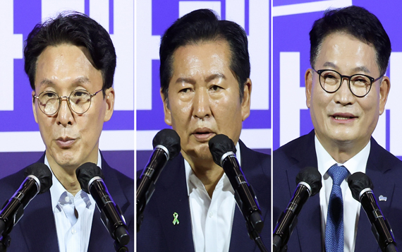 宋 "노무현정신"·鄭 "당심 믿어"·金 "역전"