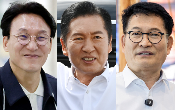 與전대 D-3…金·鄭 수도권 공략하며 막판 설전
