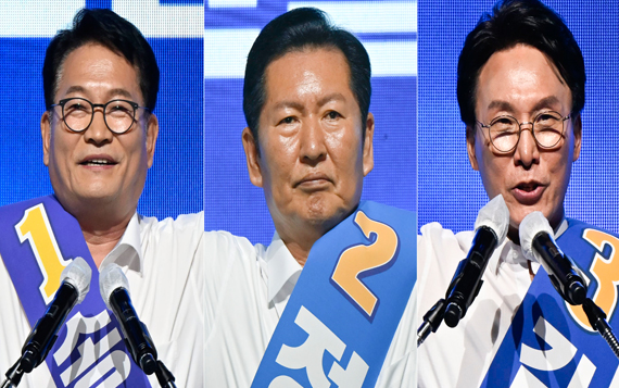 金 "당정 안정" 鄭 "의리 중요" 宋 "李와 함께"