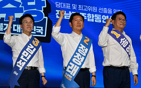 金 "당정 안정" 鄭 "의리 중요" 宋 "李와 함께"