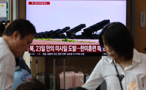 北, 17일 만에 도발…단거리탄도탄 십여 발