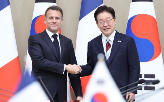 李-마크롱 "중동 사태 대응 협력" 6월 프랑스 개최 G7에 공식초청