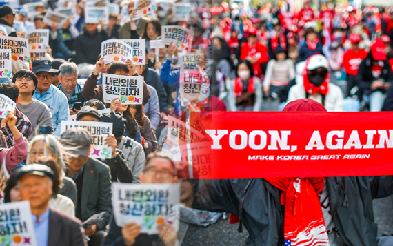 "윤 어게인" vs "내란청산"…尹 탄핵 1년 집회