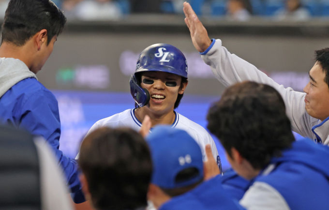 '김성윤 4안타' 삼성, 두산 격파 KBO 역대 첫 '3000승' 금자탑