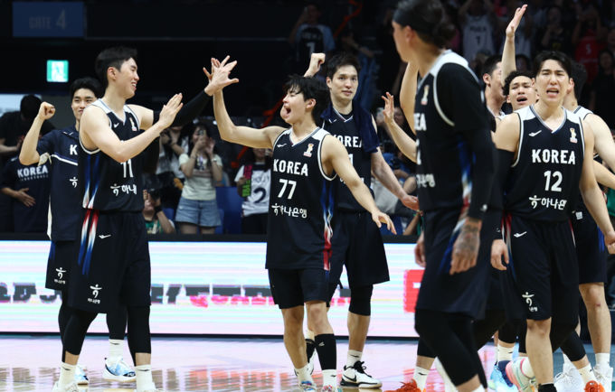한일전 100-83 완승 남자농구, 조 1위 8강행