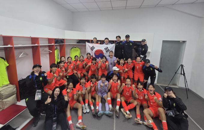 여자 U-16 축구대표팀 3전 전승 아시안컵 본선 진출