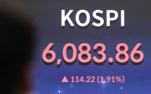 코스피 6000시대 개막…시총 5000조 돌파