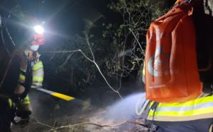 봉화 야산 화재, 헬기 9대 투입…1시간여 만에 진화