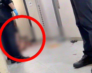 알몸살해 정재환 체포 장면 입수…바닥 뒹굴며 저항