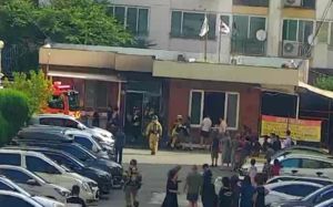 '경산 아파트 폭발' 방화 추정…8명 부상